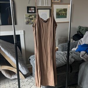 Elegant Champagne Slip Dress
